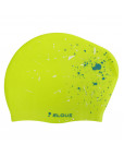 Шапочка для плавания "Elous" для длинных волос, силиконовая, брызги зелёные Зелёный-фото 3 additional image